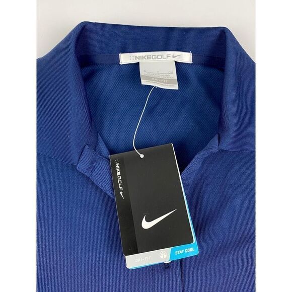 Nike Golf Dri Fit Short Sleeve Polo Womens Size Small Navy Blue Activewear NWT!! - Picture 7 of 12